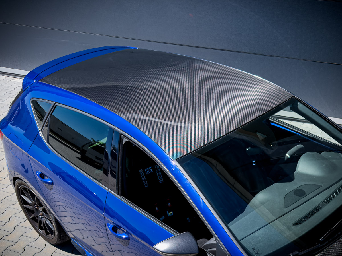 Banner für Carbon-Dach Werbung